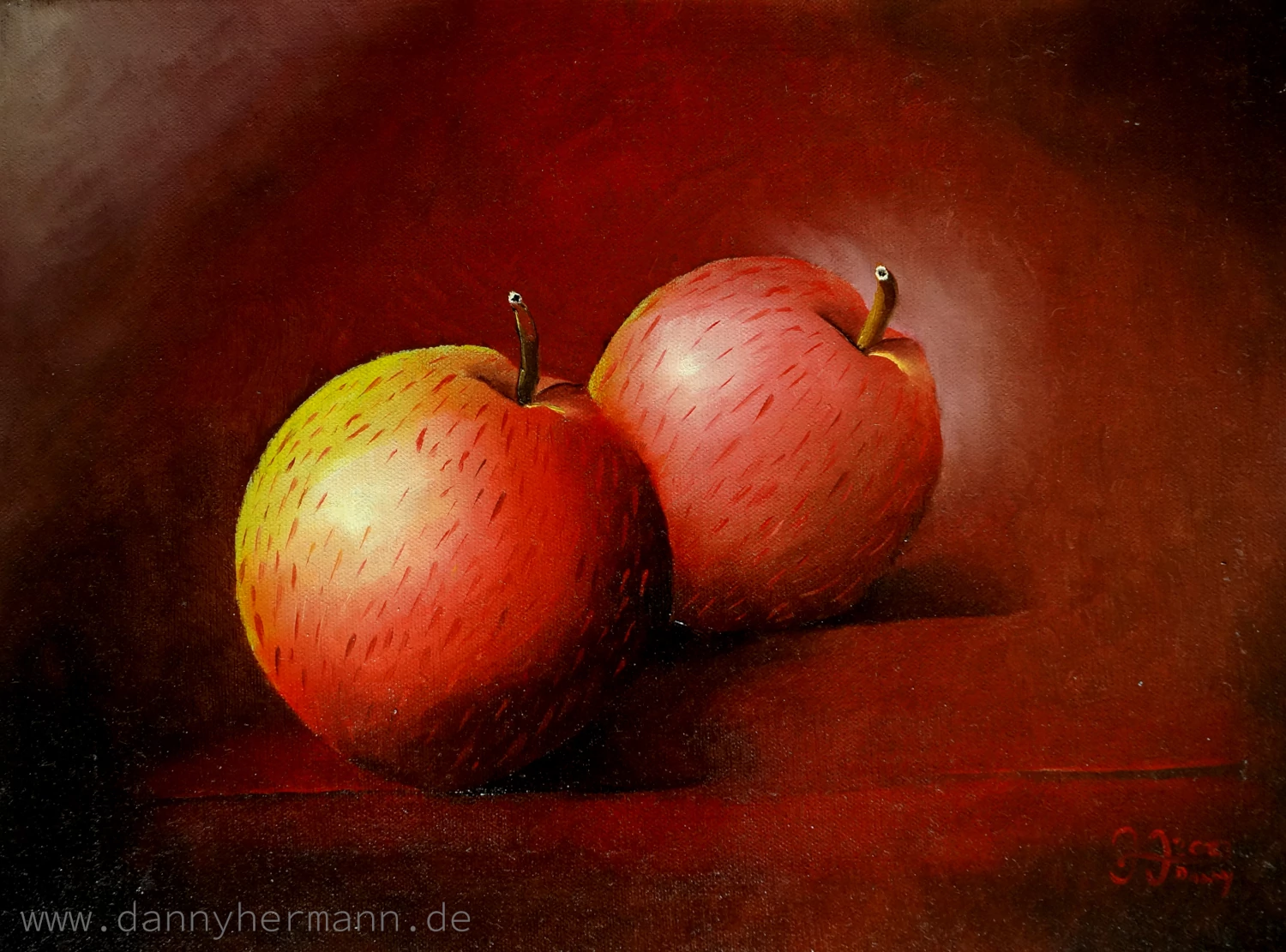 Study Apple, 2014, 40cm x 30cm, Oil on Canvas