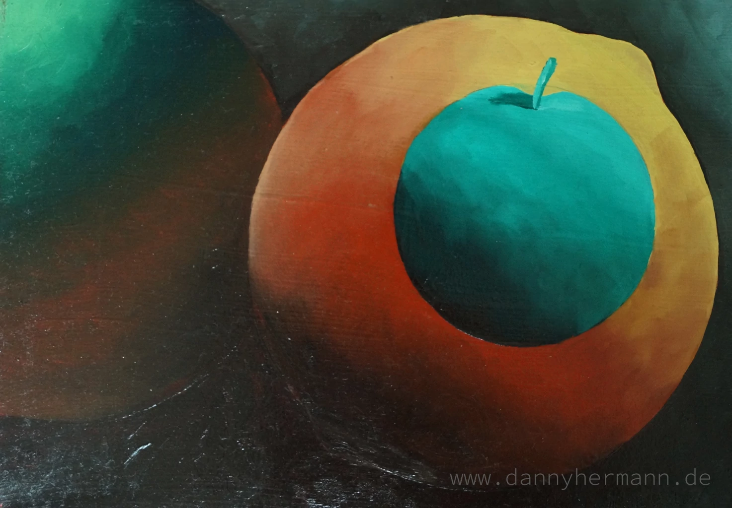 Study Apple, Orange, Lemon, 2014, 35cm x 25cm, Oil on Canvas