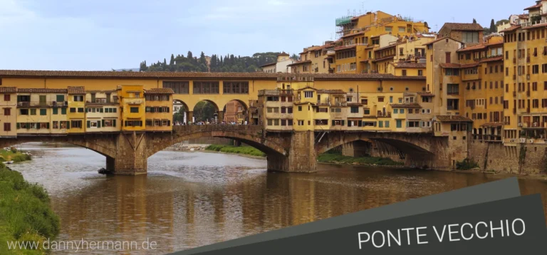 Foto der Ponte Vecchio in Florenz.